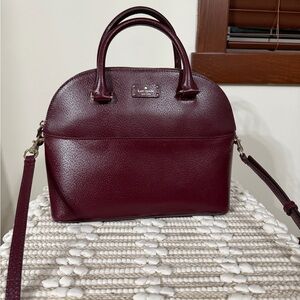 Kate Spade Deep Red Leather Satchel